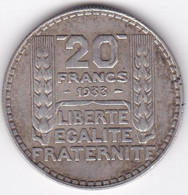 20 Francs Turin 1933, En Argent - L. 20 Franchi