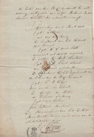 Manuscript 1826 2 Pag Betreffende Kerk Van WERM/Hoeselt 's Gravenhage (N277) - Manuskripte
