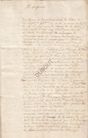 WASSEIGES/Borgworm Manuscript 1721-1722 Concernant Le Pont De Wasseiges (N864) - Manuskripte