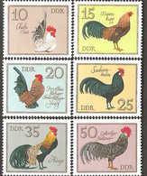 Germany DDR 1969 Birds German Cocks Animals Nature Fauna Bird Cock Chicken Farm Domestic Animal Stamps MNH - Farm