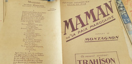 CHANSON COLONIALE /MAMAN OU LA PAIX MAROCAINE /MONTAGNON - Scores & Partitions