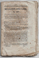 Bulletin Des Lois 297 1829 Réglements Et Tarifs De Pilotage Du Premier Arrondissement Maritime (Marine) - Décrets & Lois