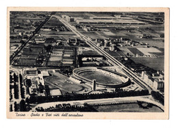 12856 " STADIO E FIAT VISTI DALL'AEROPLANO " -VERA FOTO-CARTOLINA NON SPEDITA - Panoramic Views