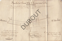 Manuscript-Plan 1849 Zwijndrecht (U102) - Manuscritos