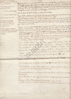 Manuscrit/Manuscript 17e Siècle Concernant Des Refugiés (U389) - Manuskripte