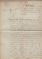 Manuscript 1803 - Oudenaarde - Juge De Paix - 3 Pagina's - Met Stempel (U584) - Manuscritos