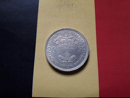 LEOPOLD III TRES BELLE 20 FRANCS 1935 POSITION B ARGENT - 20 Francs