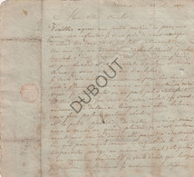 Manuscript 1807 Brief Uit Wezeren/Landen (U338) - Manuscritos