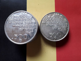 BELGIQUE LOT DE 10 PIECES DE 500F 1980 - Kilowaar - Munten
