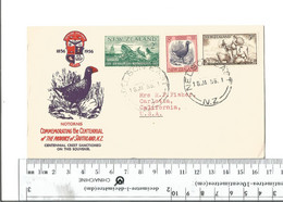 New Zealand Nelson East To Carlotta Calif USA Scot # 313 - 315 Complete .......(Box 5) - Covers & Documents