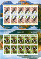 Abkhazia . EUROPA 2019. National Birds. (Arms,Flag) . Imperf.  2 M/S Of 10 - 2019