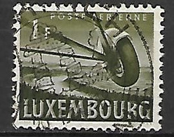 LUXEMBOURG    -    Aéro   -   1946 .  Y&T N° 7 Oblitéré .  Roue D'avion En Vol - Usados