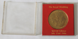 Médaille Medal The Royal Wedding Special Edition July 23rd 1986 Prince Andrew Sarah Ferguson Westminster Abbey - Monarquía/ Nobleza