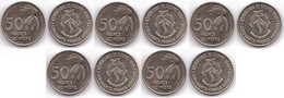 Guinea - 5 Pcs X 50 Francs 1994 AUNC Lemberg-Zp - Guinea