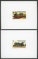 DJIBOUTI 2 Epreuves De Luxe Sur Papier Glacé  N° 603 à 604 "Locomotives" - Djibouti (1977-...)
