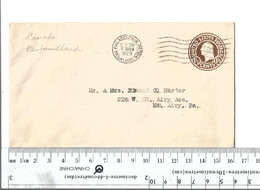United States Postal Stationary Philadelphia To Mt Airy Pa Oct 26 1929....(Box 5) - 1921-40