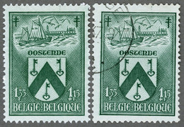 BELGIQUE BELGIE BELGIUM 1946 Yt: BE 745 Ostend, City Arms, Lighthouse, Phare, Leuchtturm MH* - Unused Stamps