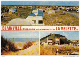 Carte Postale  50. Blainville-sur-Mer   Camping De La Melette Trés Beau Plan - Blainville Sur Mer