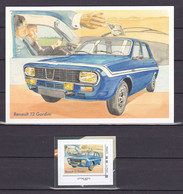 FRANCE 2021 Voitures Car Cinema Movies L'Emmerdeur Renault 12 Gordini Adhesive Stamp + Postal Card MNH ** - Auto's