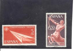 España/Spain-(MNH/**) - Edifil  1765-66 - Yvert Urgente 34-35 - Eilbriefmarken