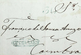 1852 Portugal Pré-Filatelia GMR 2 «GUIMARAES» Verde - ...-1853 Prephilately