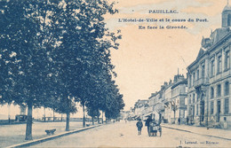 Pauillac (33 Gironde) Voiture A Chiens (de Dos) Attelage Chien Cours Du Port - édit. Lavaud Bicolore Circulée 1913 - Autres & Non Classés