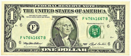 U. S. A. - 1 DOLLAR - 1993 - Pick 490.a - AUnc. - (  F - 6 ) ( Bank Of Atlanta - Georgia ) - Federal Reserve (1928-...)