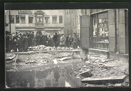 AK Nürnberg, Hochwasser 1909, An Der Frauenkirche - Inondations