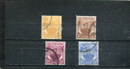 Johore 1949-55 Yt 111 113 116 117 - Johore