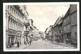 AK Aschersleben, Partie An Der Breite Strasse - Aschersleben