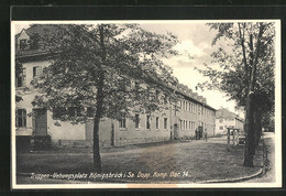 AK Königsbrück I. Sa., Truppenübungsplatz, Dopp. Komp. Bar. 14 - Koenigsbrueck