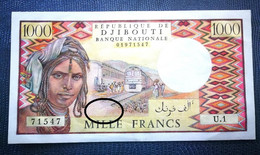 1st Issue W/o Sign. P-37a ️ Djibouti ️ 1000 Francs 1979 ️ AUNC - Gibuti