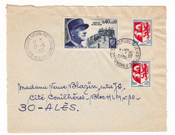Lettre 1971 Maréchal De Lattre De Tassigny Montluçon Allier - Storia Postale