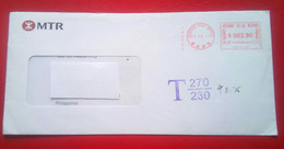 Postage Due Commercial Cover From Hongkong To Philippines - Cartas & Documentos