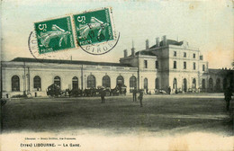 Libourne * La Gare * Le Parvis * Ligne Chemin De Fer - Libourne