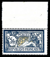 N°123 ** Merson, 5F Bleu Noir Et Chamois (Maury N°123c), Bdf. TB (certificat) - Neufs