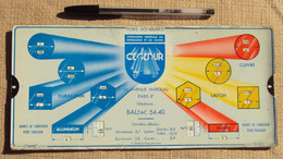 Sciences & Technique 003, Regle A Calcul Curtec Ac 003 Abaque, CEGEDUR, Poids Des Toles, Tubes Et Barres - Other & Unclassified