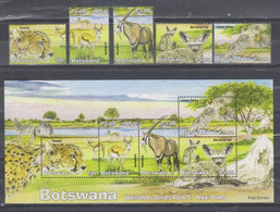 Botswana 2019 Nxai Pans Wildlife/Wild Animals (stamps 5v+MS/Block) MNH - Botswana (1966-...)