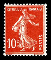 N°138c ** 10c Rouge écarlate, TB - Neufs