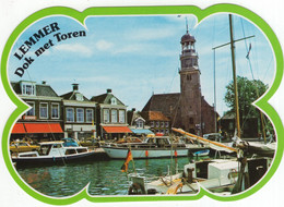 Lemmer:  Dok Met Toren - (Friesland, Holland) - A&O 2000 Supermarkt, Jachten, Auto's - Lemmer