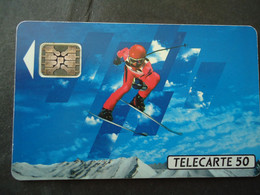 FRANCE USED   CARDS SPORTS SKIERS - 600 Agences