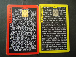 FRANCE USED  2 CARDS   DIFFERENT CHIPS  OR UNIT OR DATE - 600 Agences