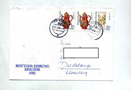 Lettre Cachet Freiberg Sur Bande Porcelaine - Maschinenstempel (EMA)