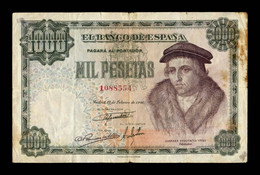 España Spain 1000 Pesetas Luis Vives 1946 Pick 133 BC F - 1000 Peseten