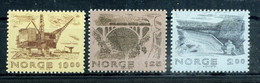 1979 NORVEGIA SET MNH ** 755/757 Opere Norvegesi - Unused Stamps