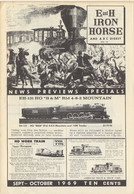 Catalogue E And H IRON HORSE 1969 Sept-October Digest Varney Tyco Rivarossi - Inglés