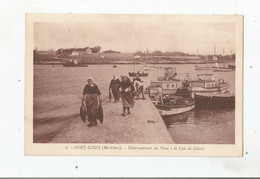 PORT LOUIS (MORBIHAN) 6 DEBARQUEMENT DU THON A LA CALE DE GAVRES (BELLE ANIMATION) 1936 - Port Louis