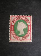 HELIGOLAND Queen Victoria 1875 MH - Heligoland (1867-1890)