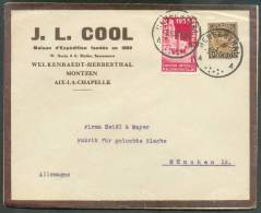 Lettre à En-tête J.L. COOL Maison D'édition Welkenraedt-herbesthal Montzen Et Aix-la-Chapelle, Affranchie De 75 Cent; Ké - 1931-1934 Quepis