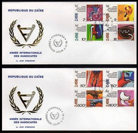 FDC (1110/1117) - Année Internationale Des Personnes Handicapées / Internationaal Jaar Van Minder-validen - ZAÏRE - 1980-1989